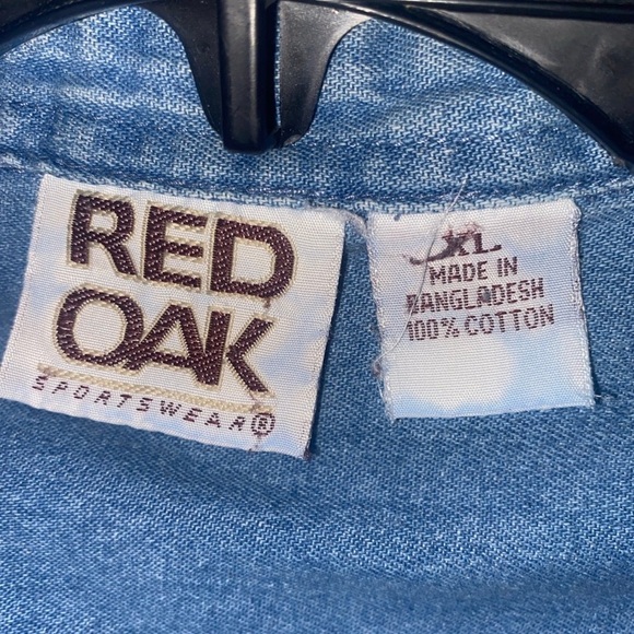 Vintage Alabama Crimson Tide Denim Mens XL Long Sleeve Button Up NCAA - Picture 4 of 4